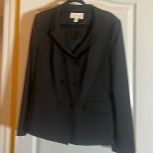 🖤 HUGO BOSS double breasted black jacket size 46/14 pit to pit 22 🖤